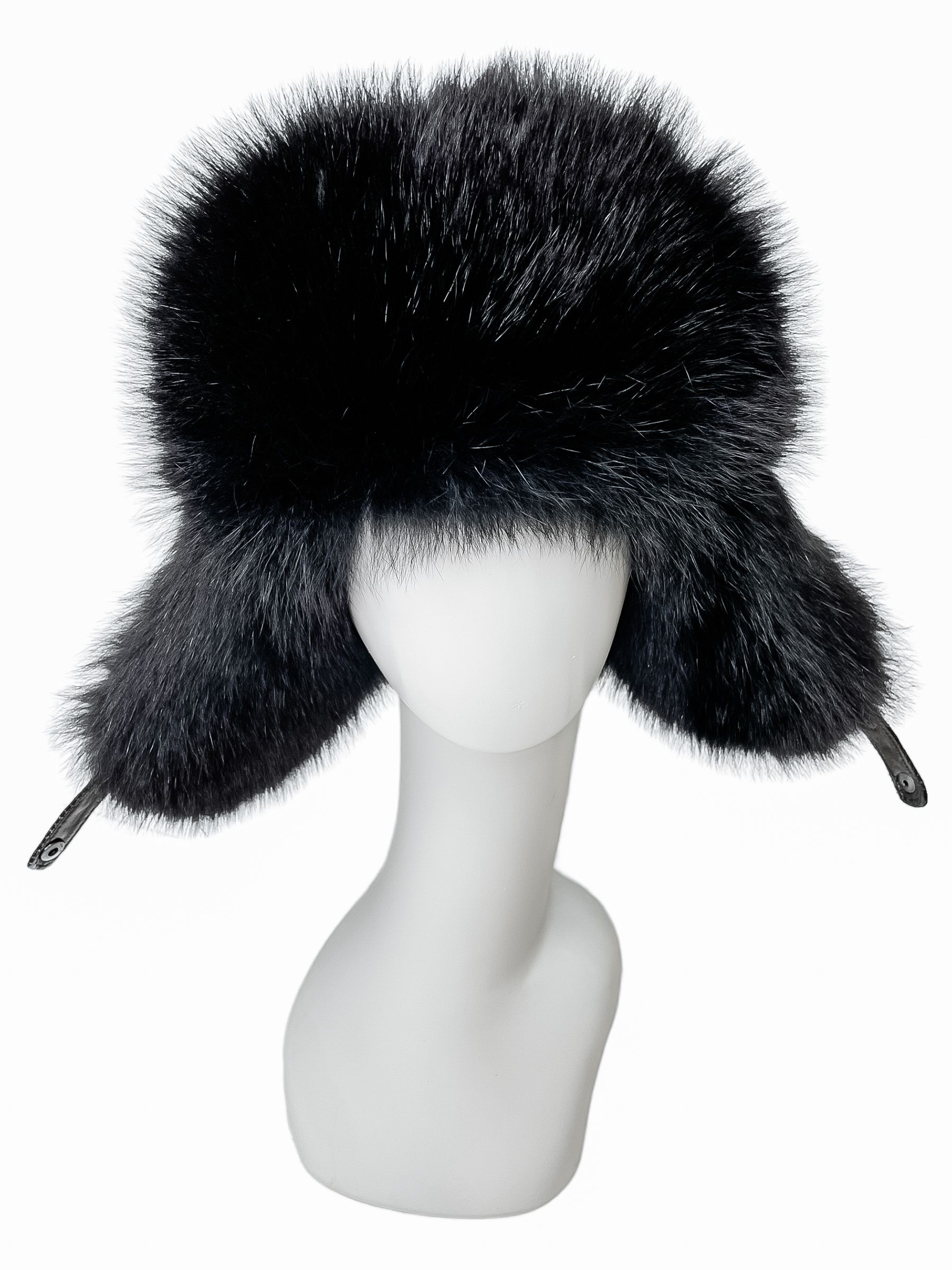 FurbySD Astrakhan  Fox Fur Hat Black