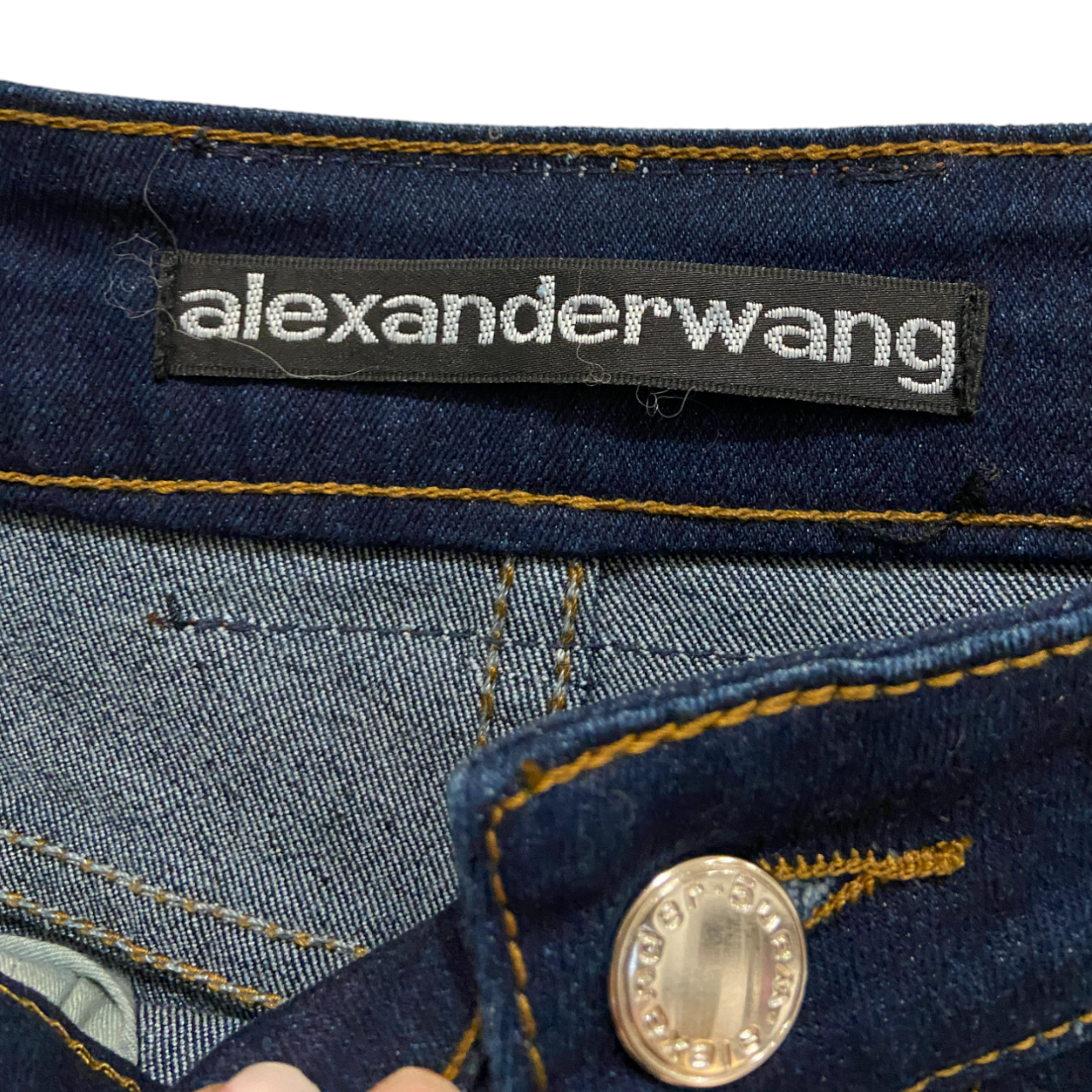 Preowned Alexander Wang Ez Mid Rise Straight Leg Jeans Size 28/71 navy denim