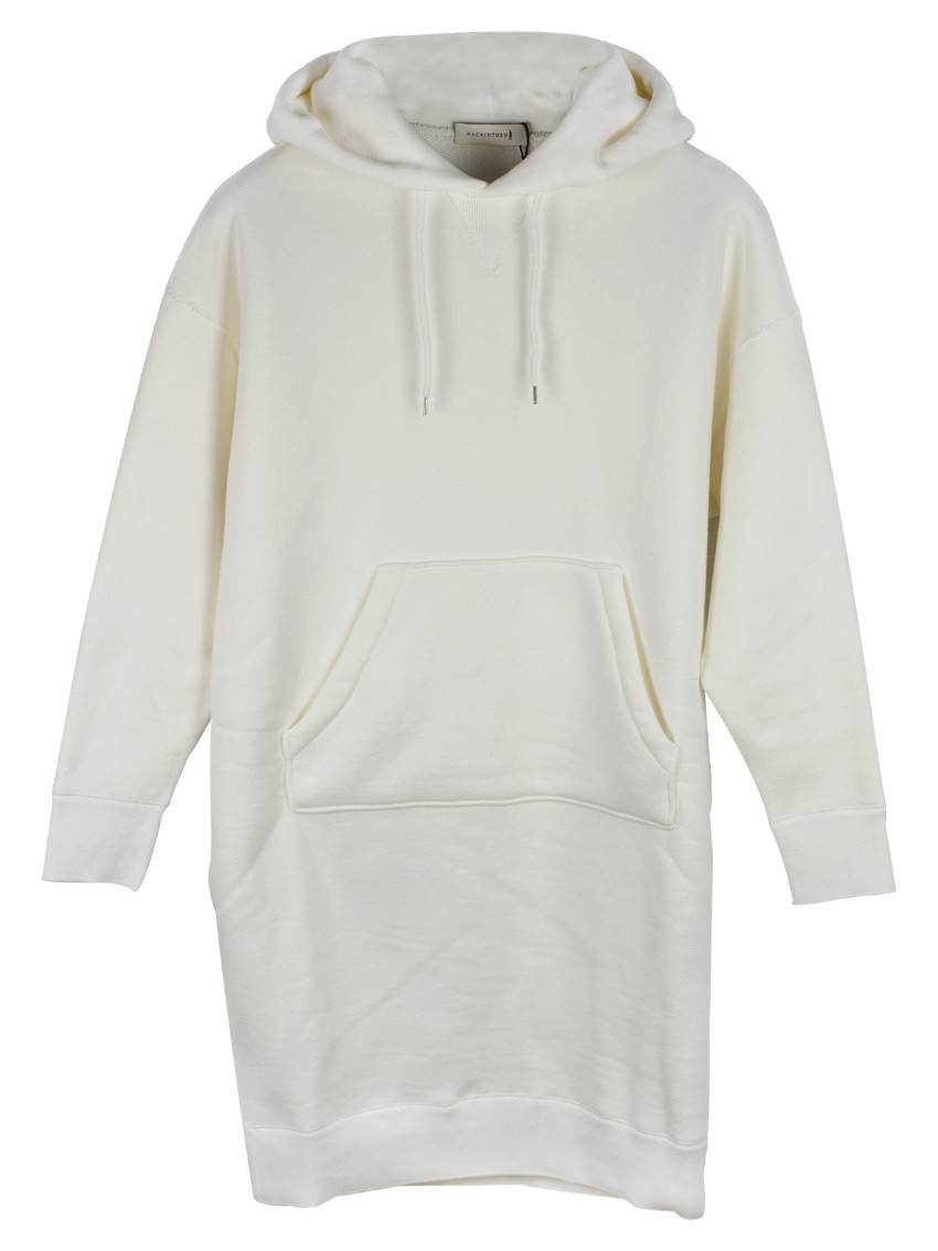 Mackintosh White Cotton Hooded Sweatshirt Dress Size XS