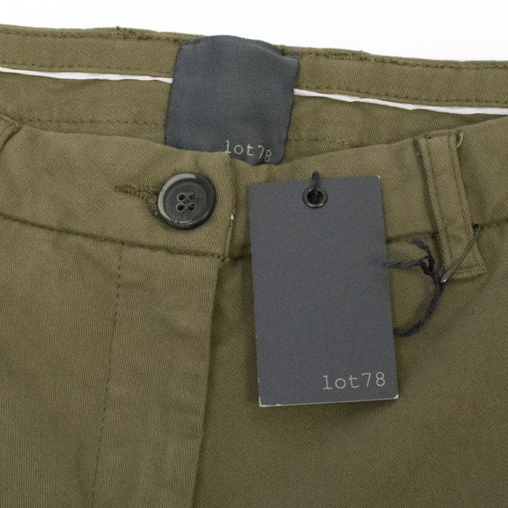 Lot78 Green Chino Trousers Size 30/76 cotton