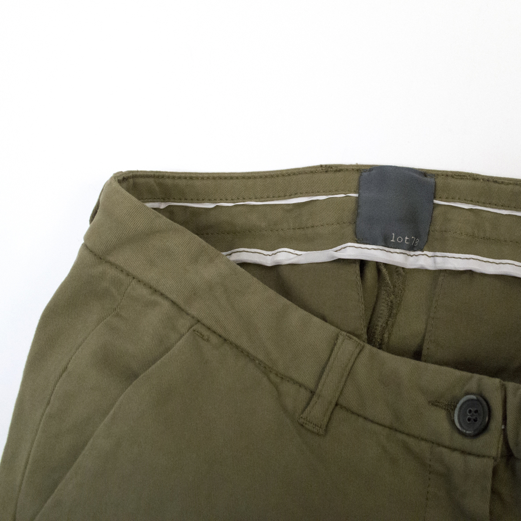 Lot78 Green Chino Trousers Size 30/76 cotton