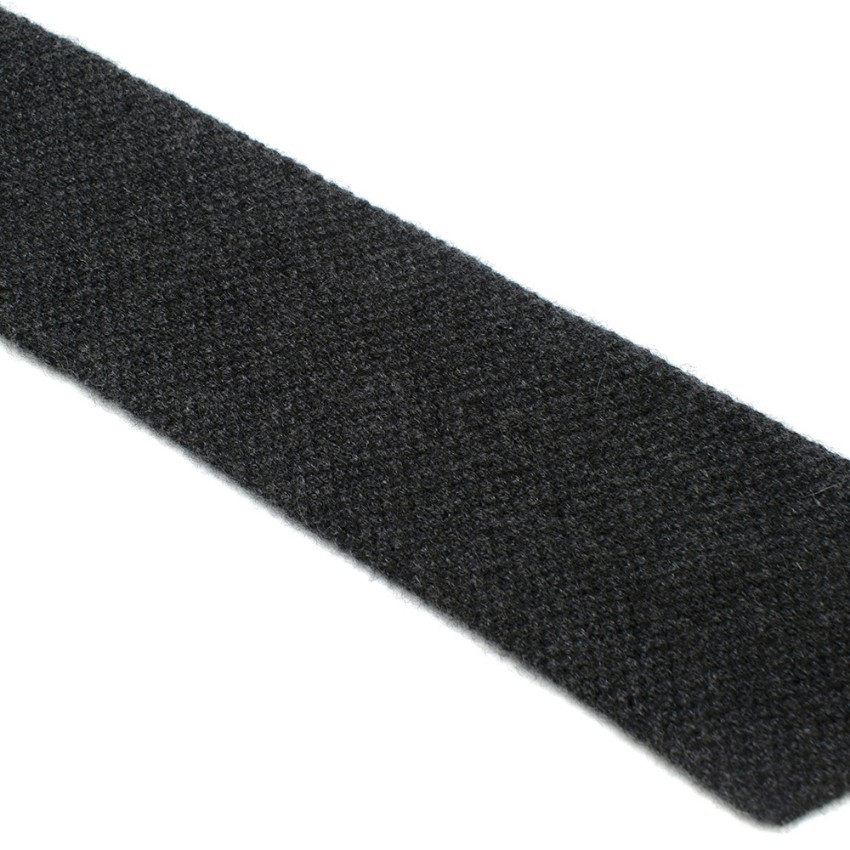 Men's Preowned Bespoke Grey Cashmere Knit Tie