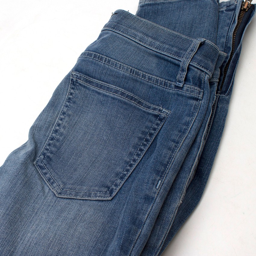 Preowned Current Elliot The Moto Stiletto Jean Size 24/61 Blue cotton