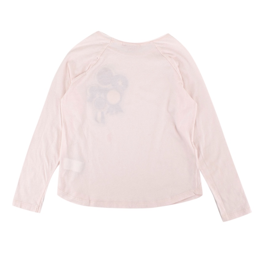 Boys Preowned Bonpoint Pink Cotton Equestrian Print Blush Top Size 6 Years