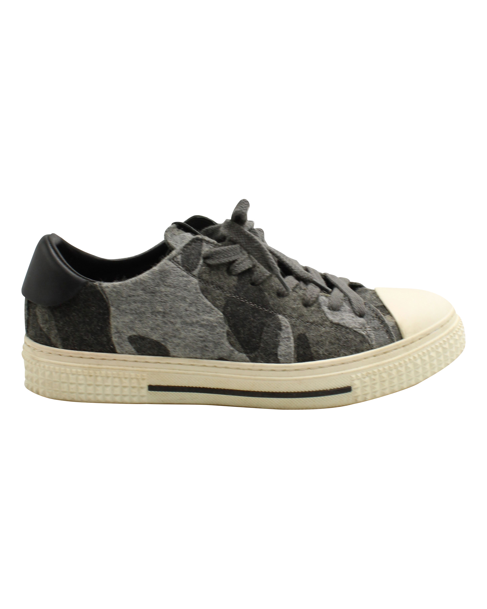 Valentino grey camouflage wool low top trainers Size 395