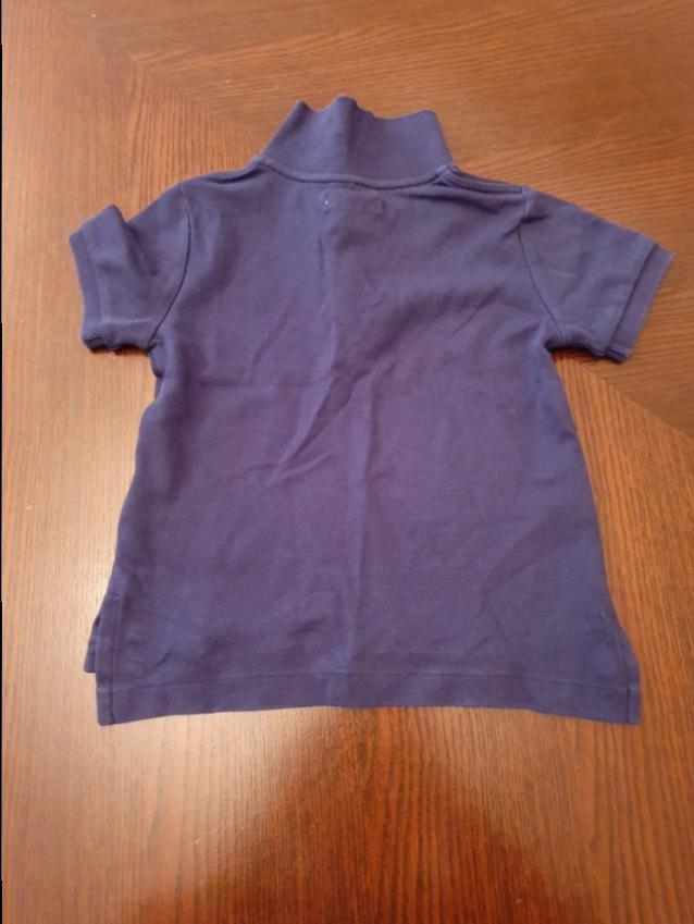 Boys Preowned Ralph Lauren Boy's purple  white polo tops Size 18-24 Months Multi-Coloured / Stripes cotton