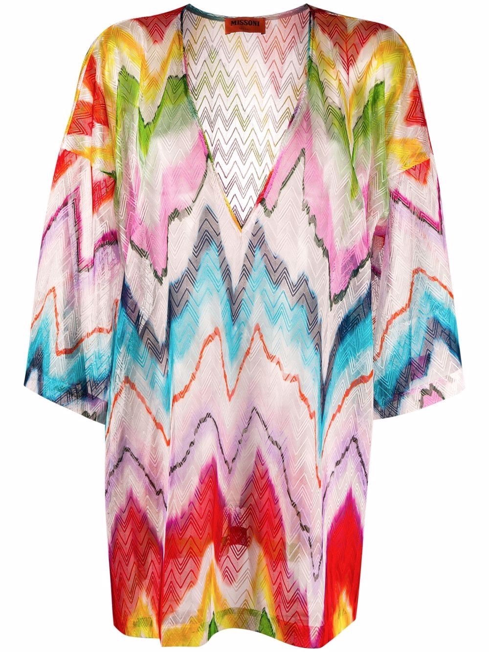 Preowned Missoni Multicoloured Beach Kaftan Size S Multicolour polyester