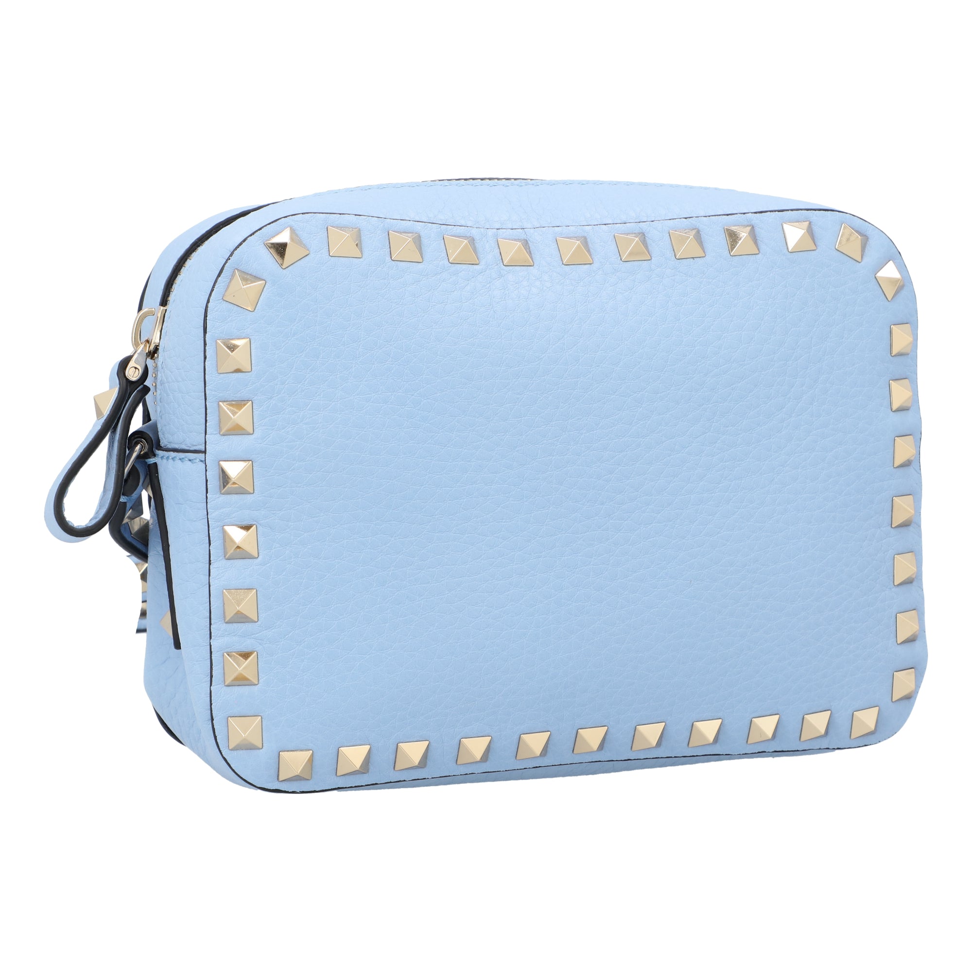 Valentino Blue Rockstud Camera  Bag blue | blue animal skin/calfskin