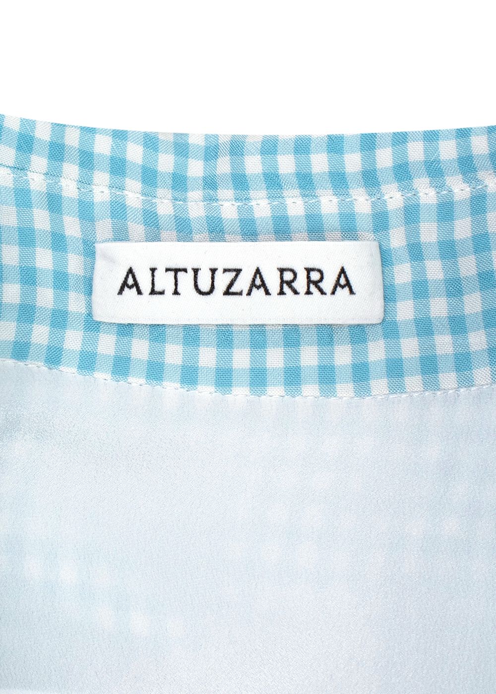 Altuzarra Blue Gingham Shirt Dress Size M