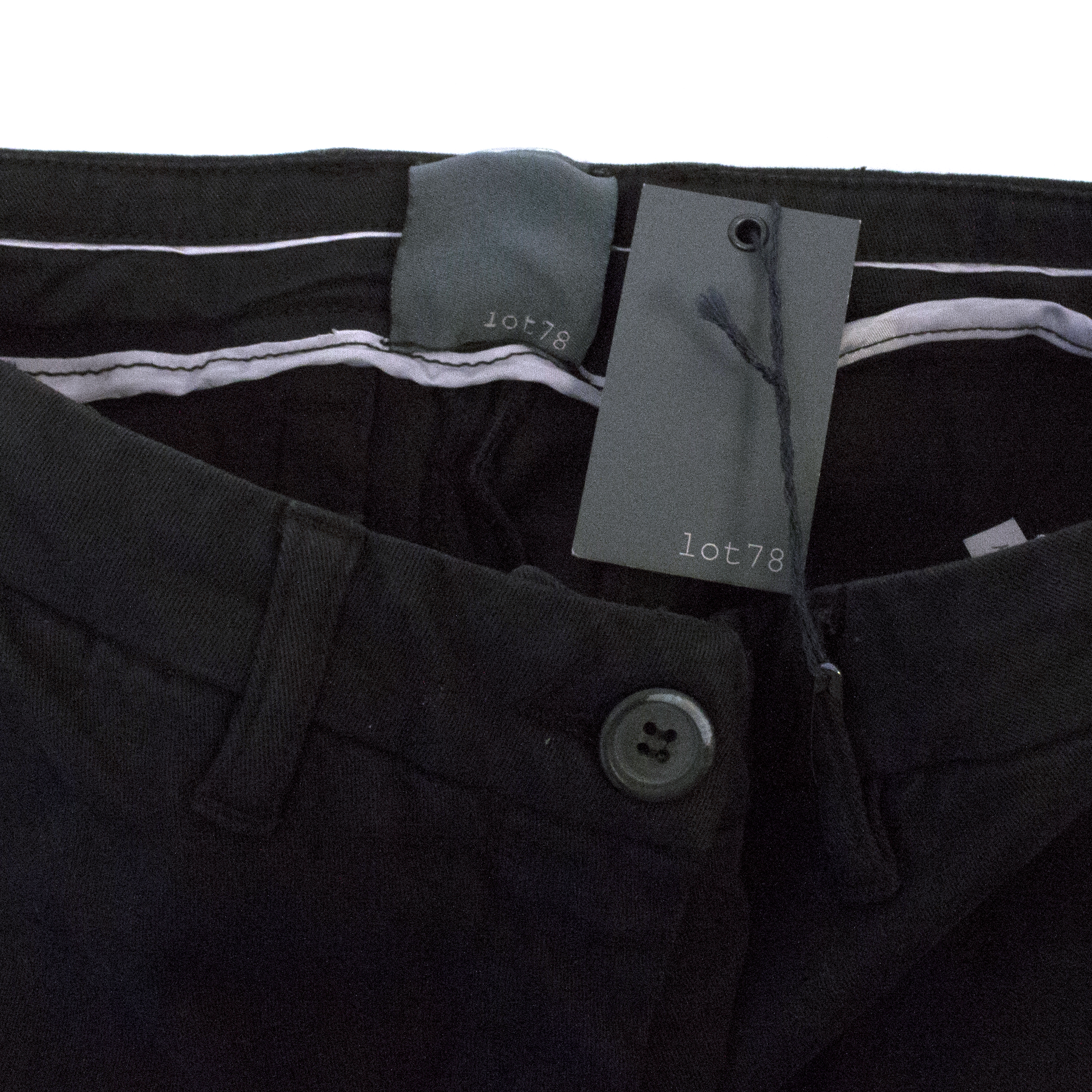 Lot78 Black Chino Trousers Size 30/76 cotton