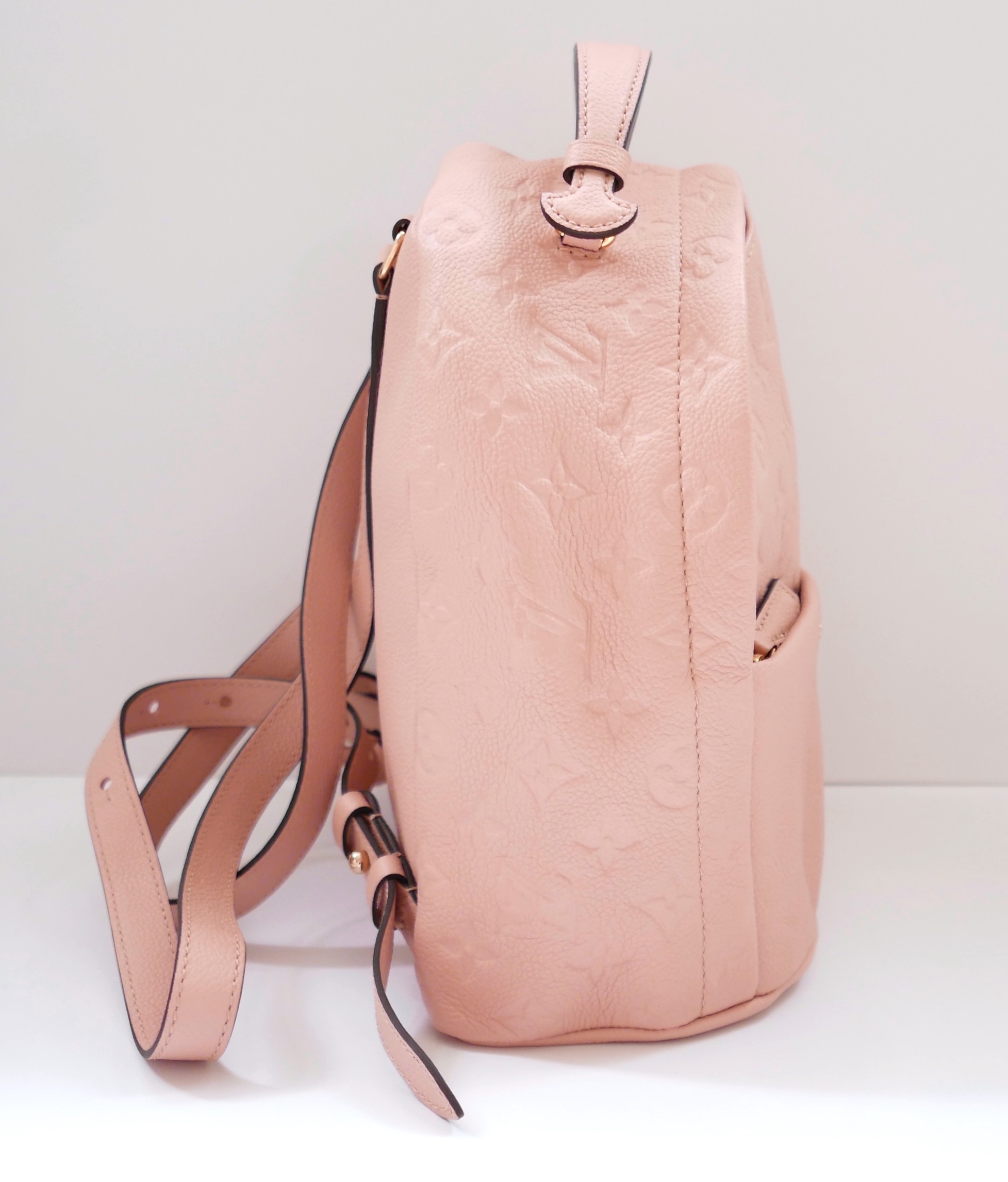 Preowned Louis Vuitton Monogram Empreinte Sorbonne Backpack Pink leather