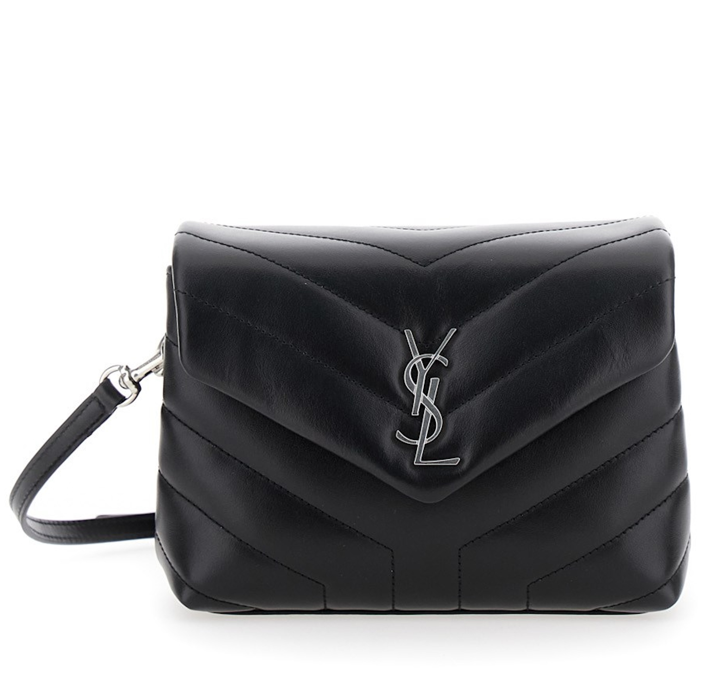 Preowned Saint Laurent Black LouLou Toy Crossbody Bag leather calfskin