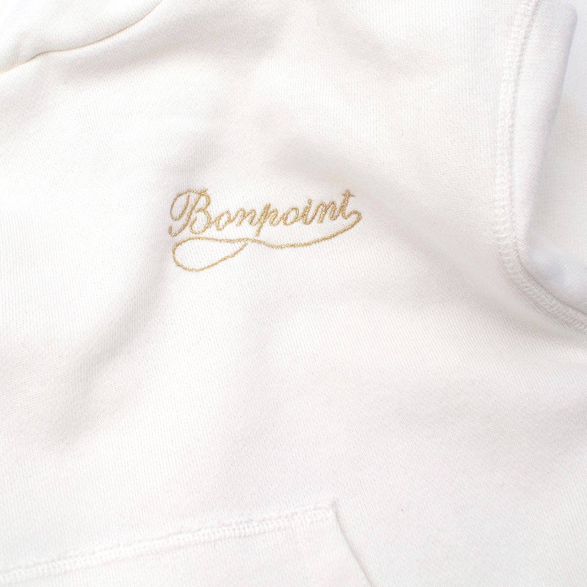 Boys Preowned Bonpoint Kids 8Y White Cotton Cities Print Hoodie Size 8 Years