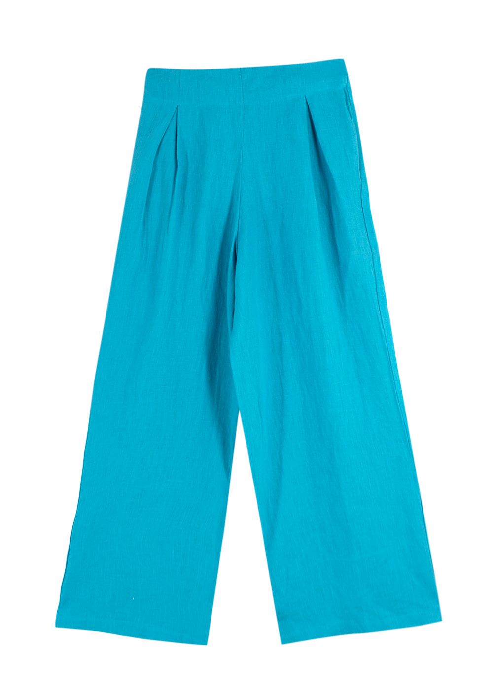 Preowned Faithful the Brand Turquoise Linen Trousers and Blouse Set Size XS