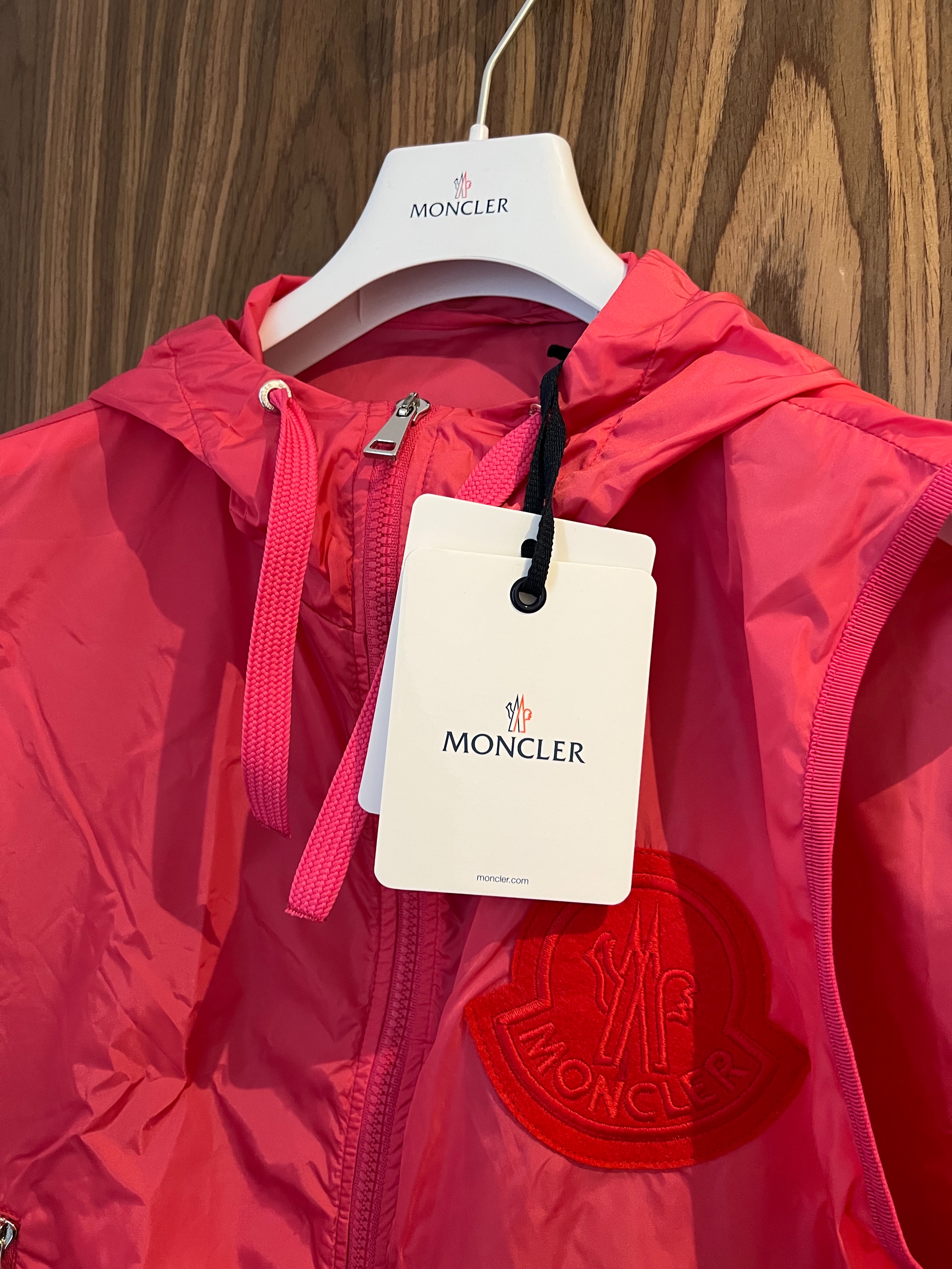 Moncler Pink Nylon Gilet Size S polyamide