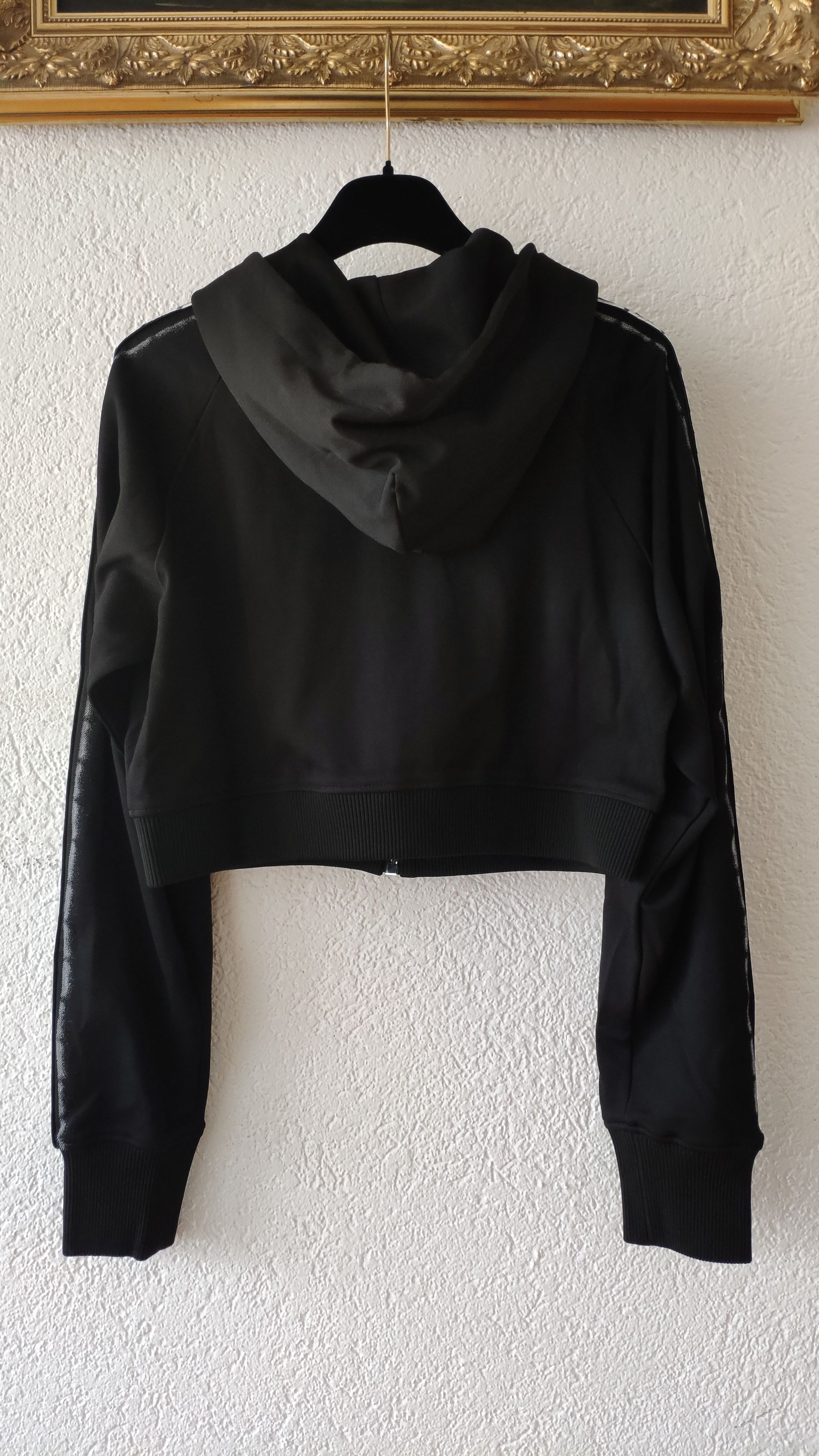 Givenchy Black Cropped Sweatshirt Size L polyamide/viscose/elastane