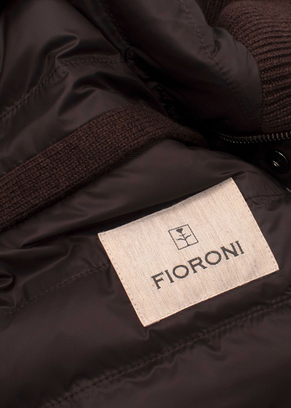 Men's Fioroni Maronne Cashmere Press-Stud Hooded Jacket Size XL