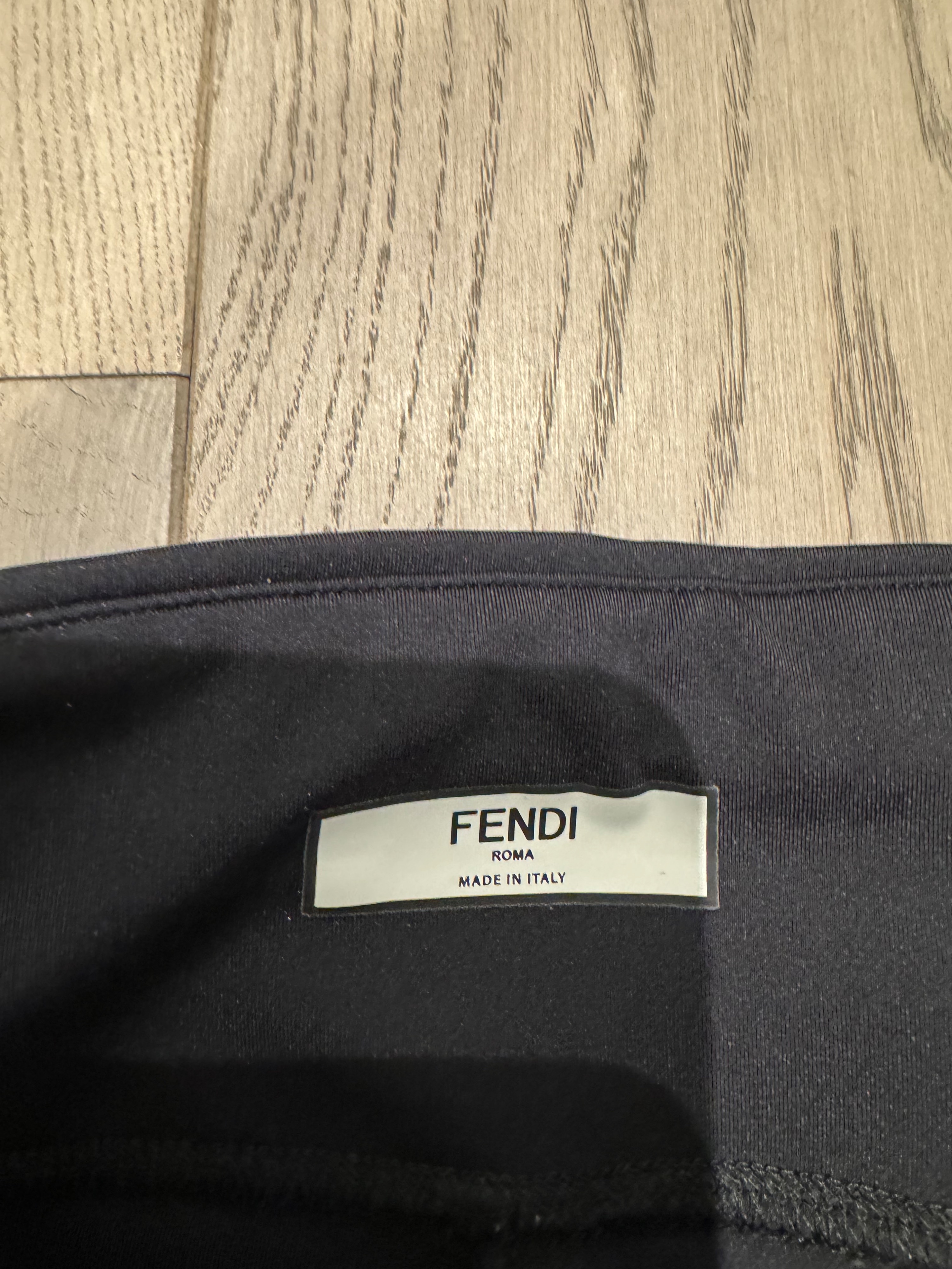 Preowned Fendi Black Sports Leggings Size M polyester/elastane