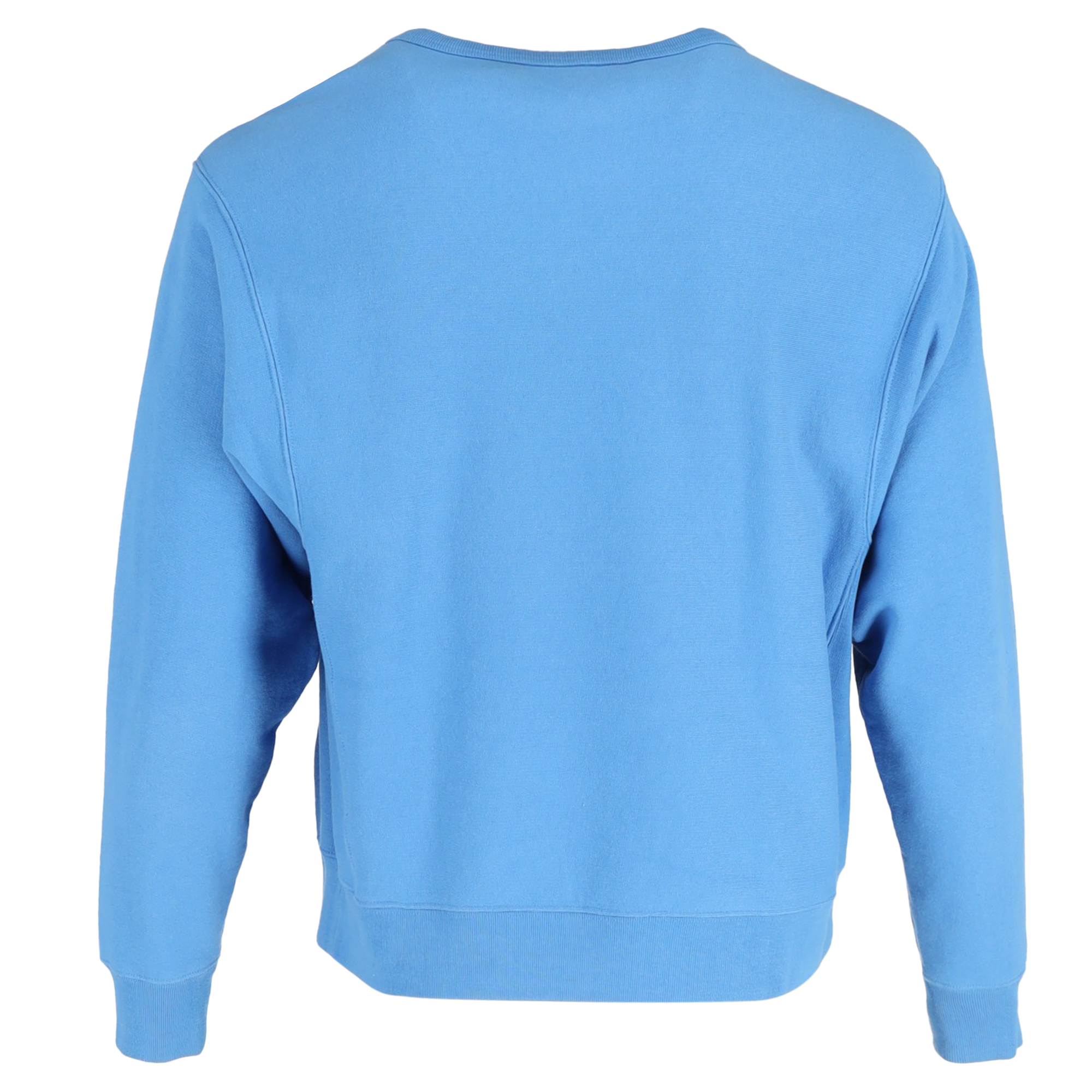 Men's Preowned Gucci Blue Blade Logo-Print Sweatshirt Size S blue | light blue cotton