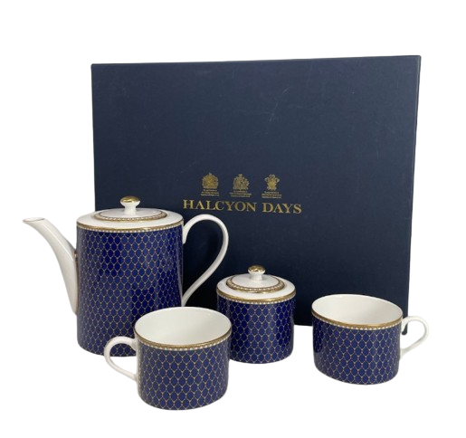 Halcyon Days Antler Trellis Tea for Two Set