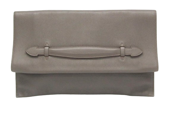 Hermes Hermès Grey Pliplat 33 Clutch