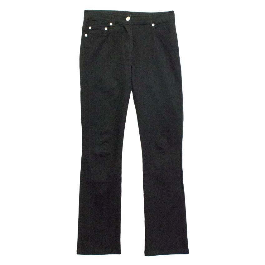 Plein Sud Black Flared Jeans Size XS cotton