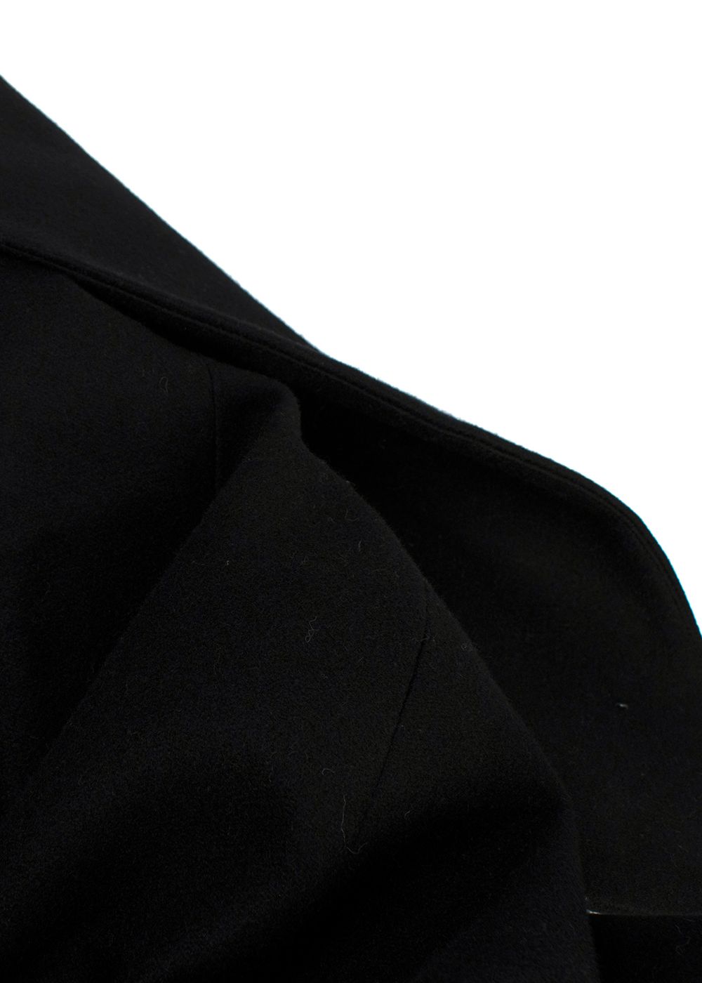 Preowned Coperni Classic Black Wool Coat with Belt Size XS