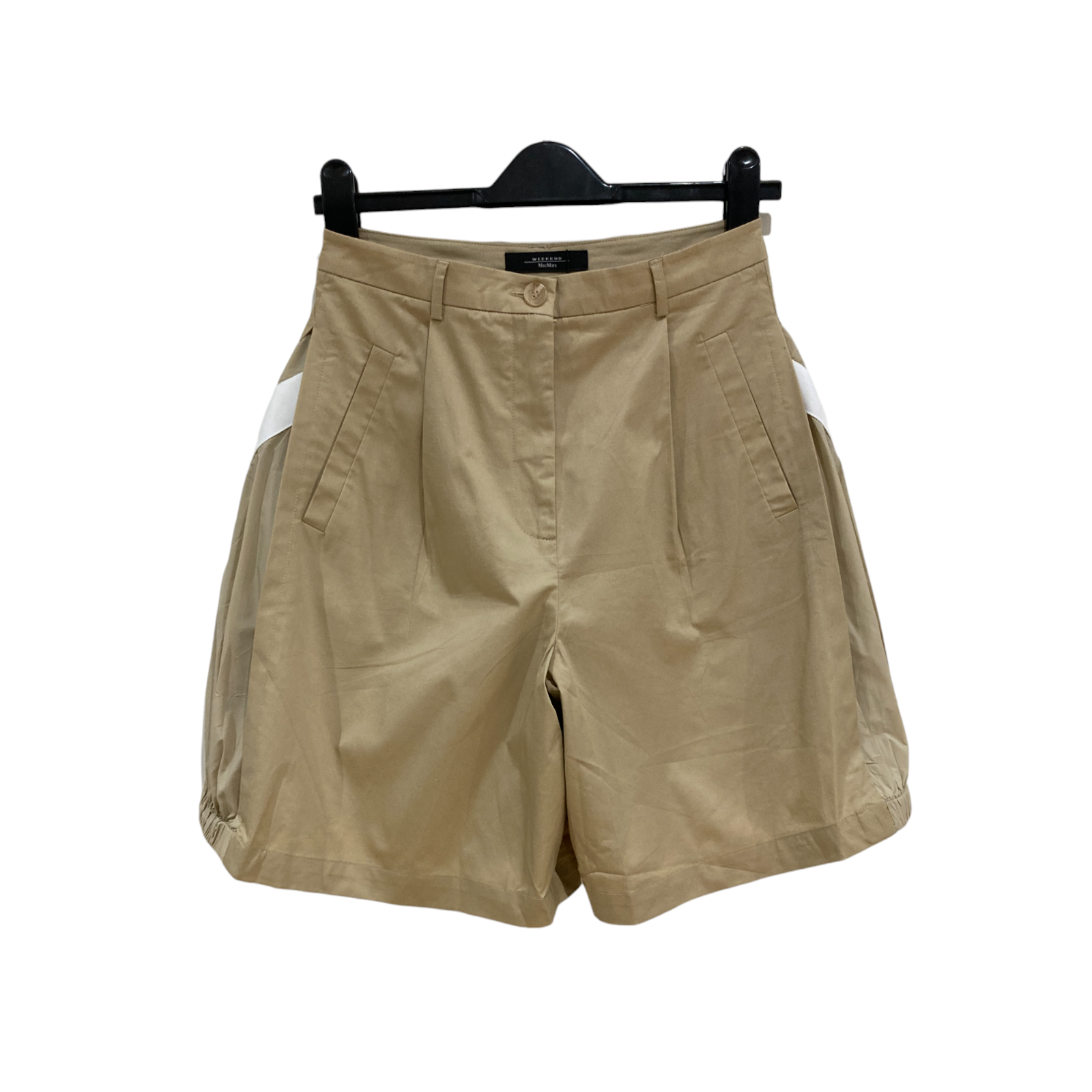 Max Mara Beige High Waisted Shorts Size M cotton