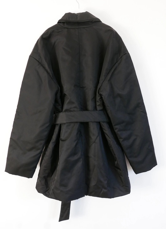 Nanushka Black Liban Nylon Quilted Short Coat Size L