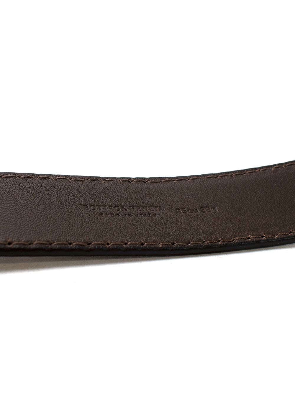 Preowned Bottega Veneta Taupe Suede Belt 95cm Size M taupe brown leather