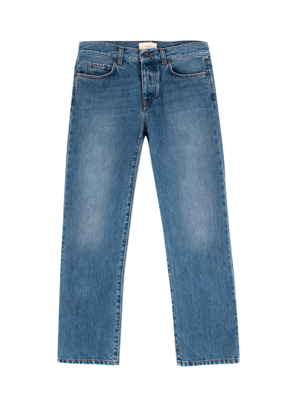 The Row Cotton Cropped Blue Jeans Size XXS