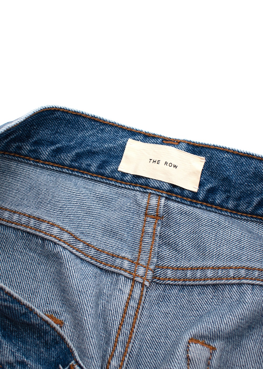 The Row Cotton Cropped Blue Jeans Size XXS