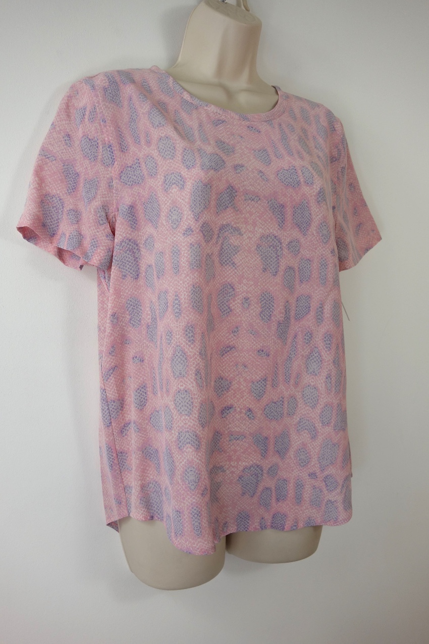 Equipment Powder Pink Riley Tee Size XS silk