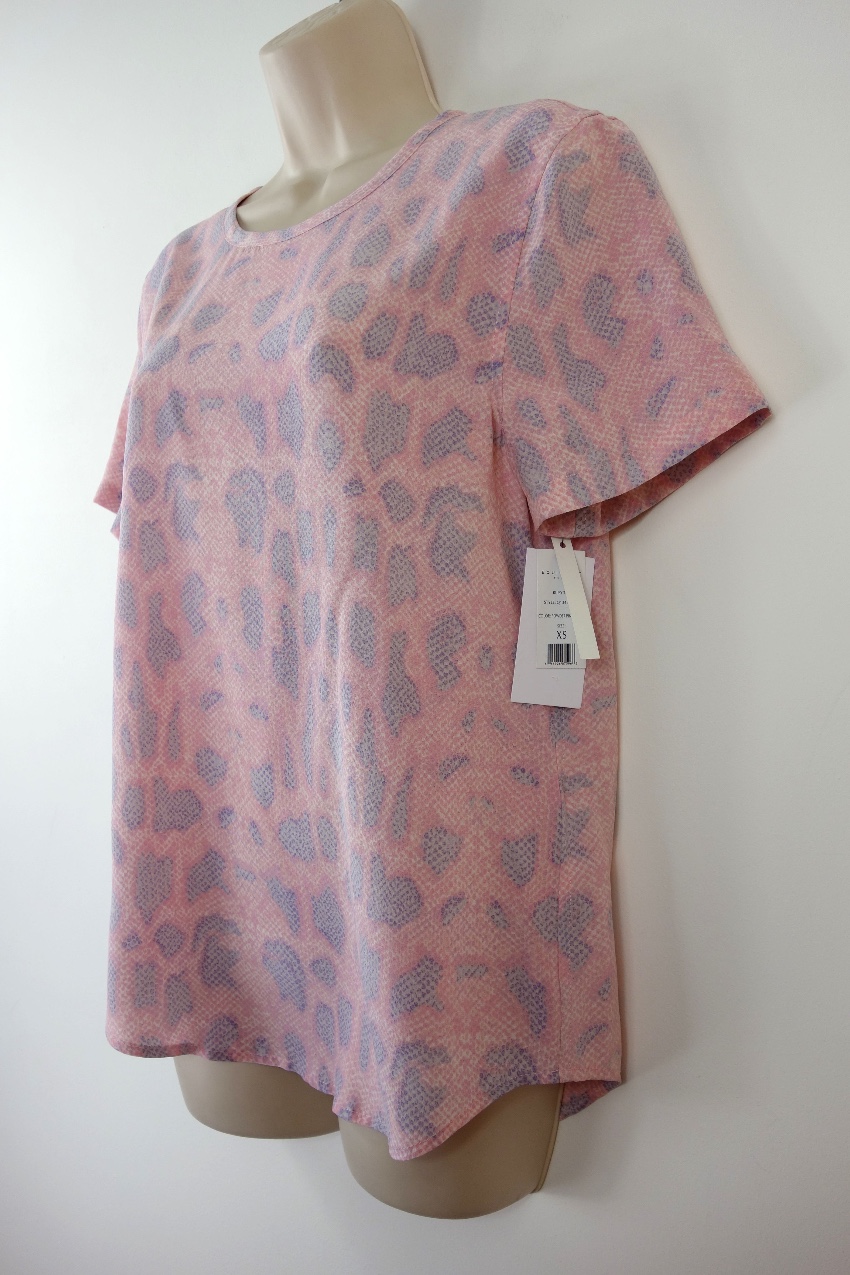 Equipment Powder Pink Riley Tee Size XS silk