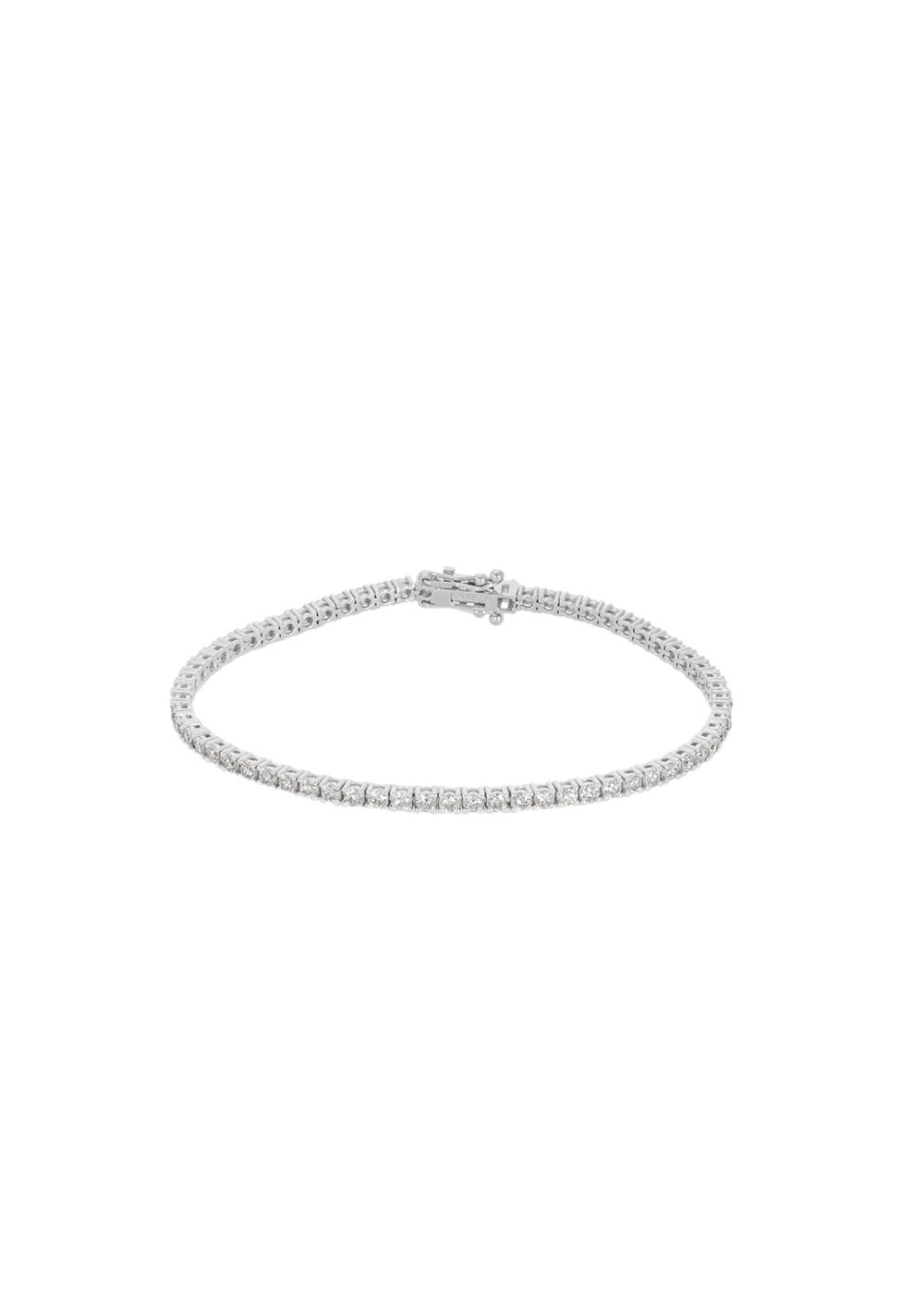 305ct White Gold Diamond Tennis Bracelet