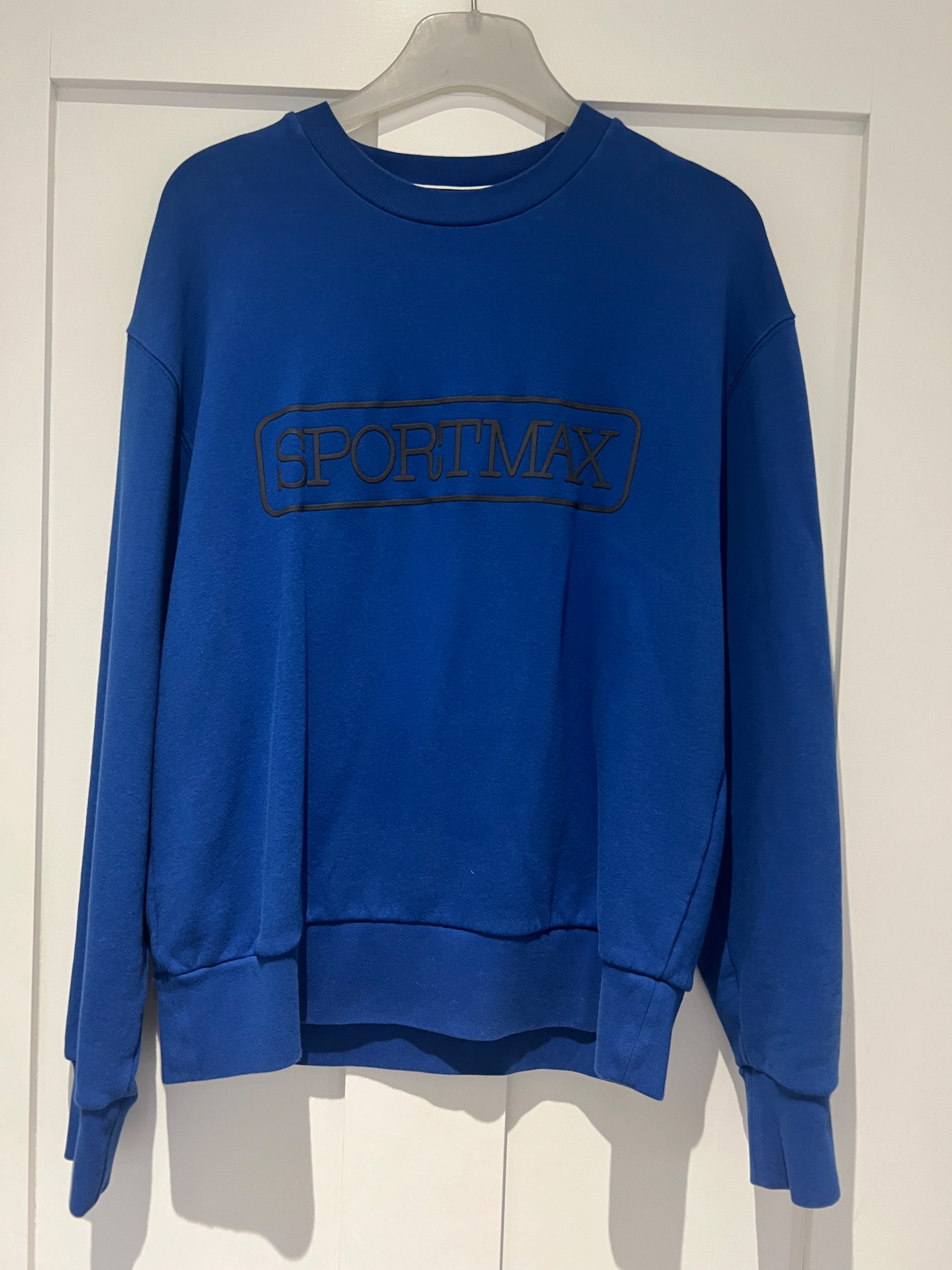 Preowned MaxMara Sportmax Blue Sweatshirt Size M cotton blend