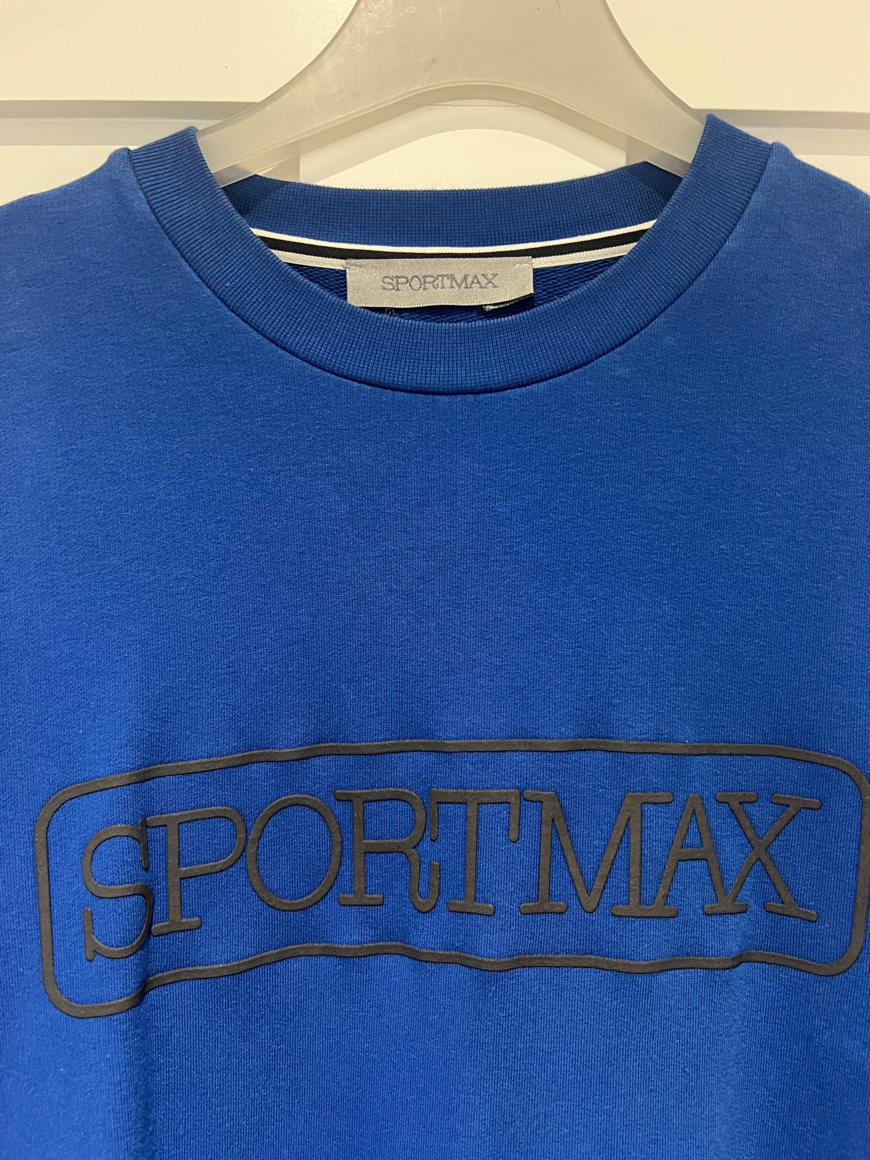 Preowned MaxMara Sportmax Blue Sweatshirt Size M cotton blend