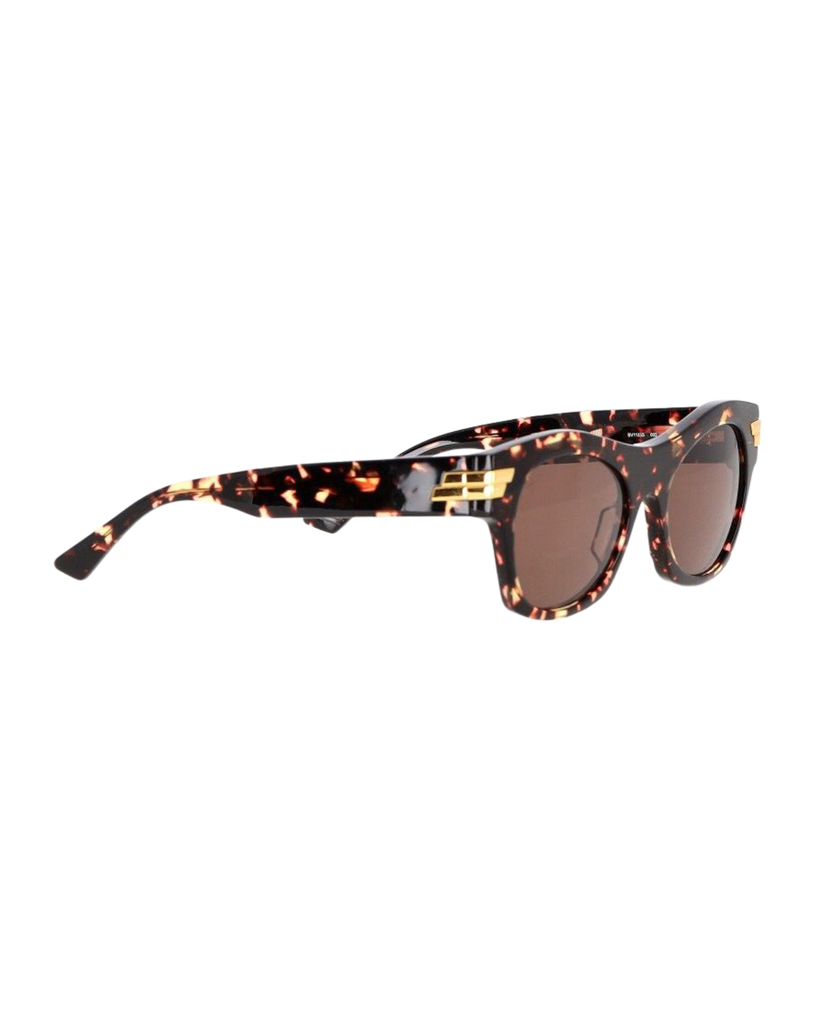 Preowned Bottega Veneta Oversized Tortoiseshell Square-Frame Sunglasses animal print cellulose fibre/acetate