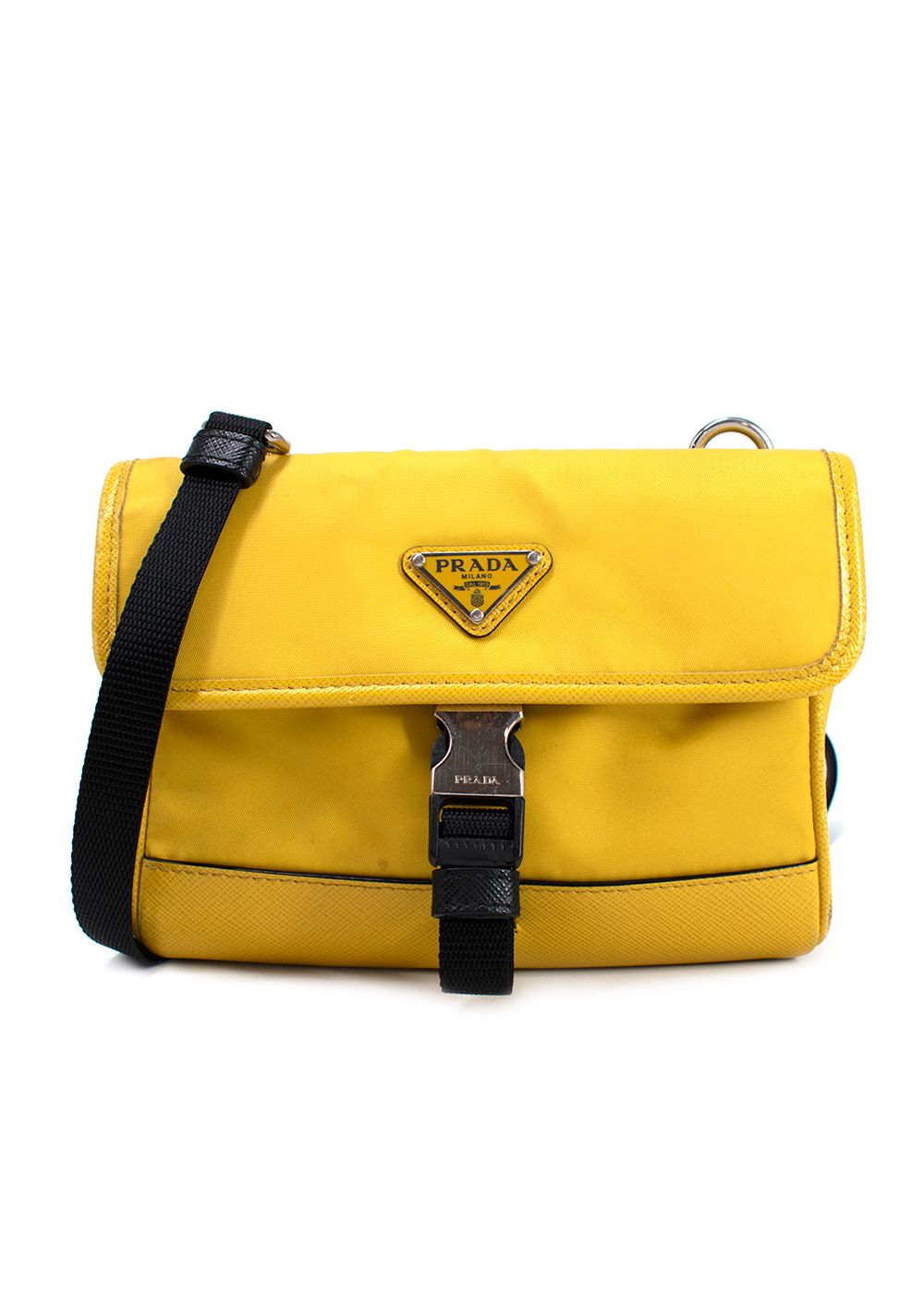 Prada Yellow Re-Nylon and Saffiano Leather Smartphone Case