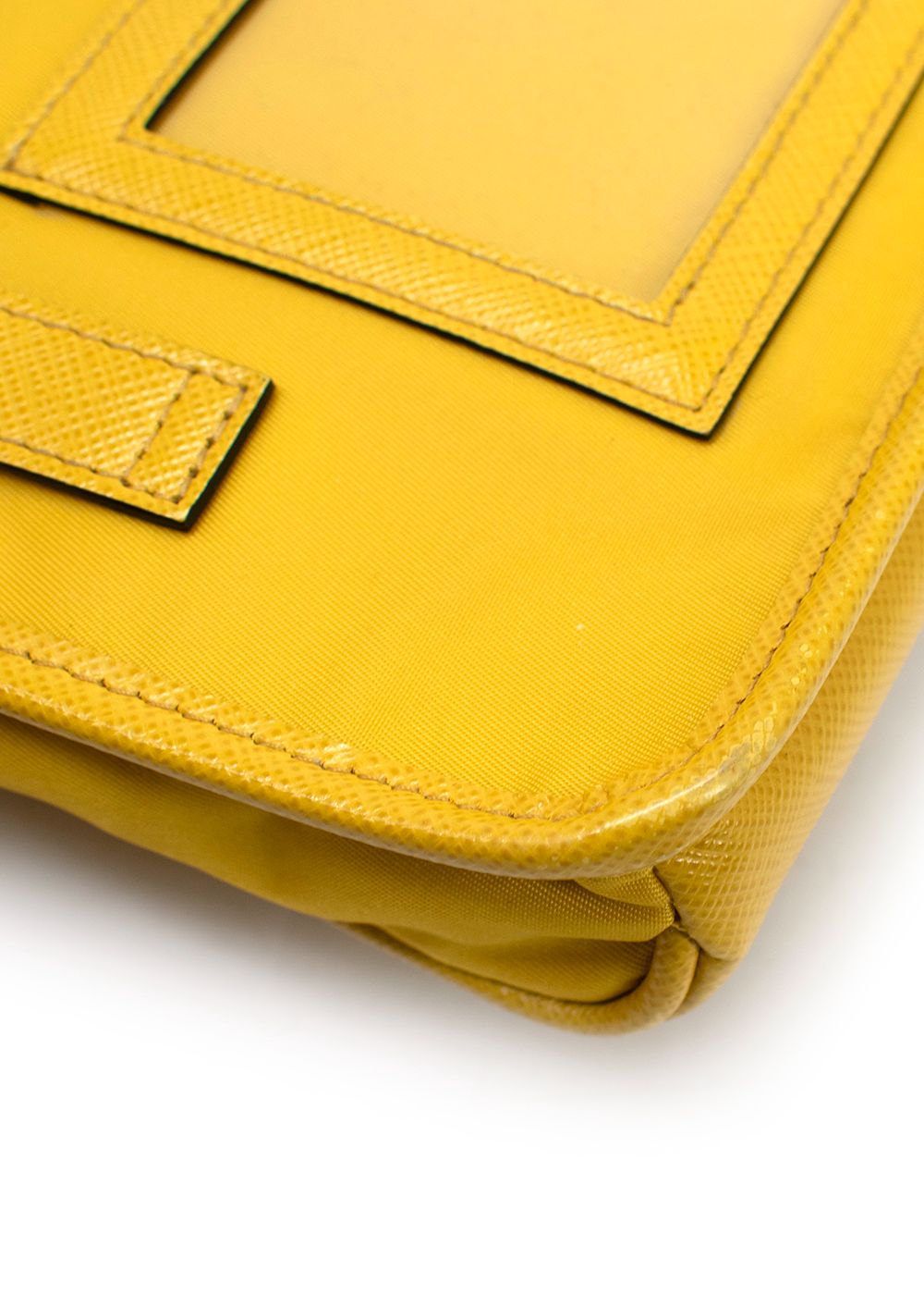 Prada Yellow Re-Nylon and Saffiano Leather Smartphone Case