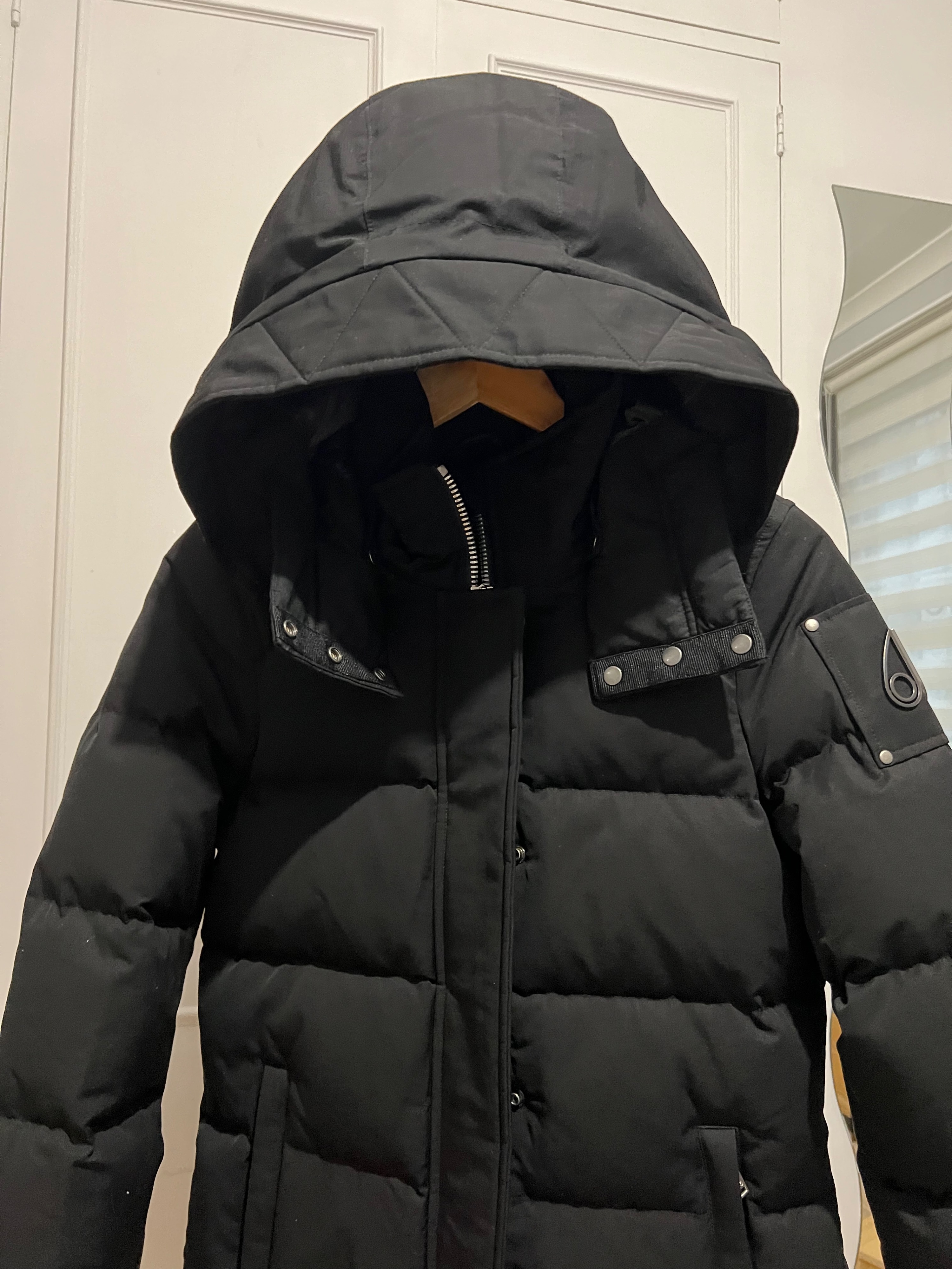 Moose Knuckles Black Mistaya 3Q Puffer Coat Size S