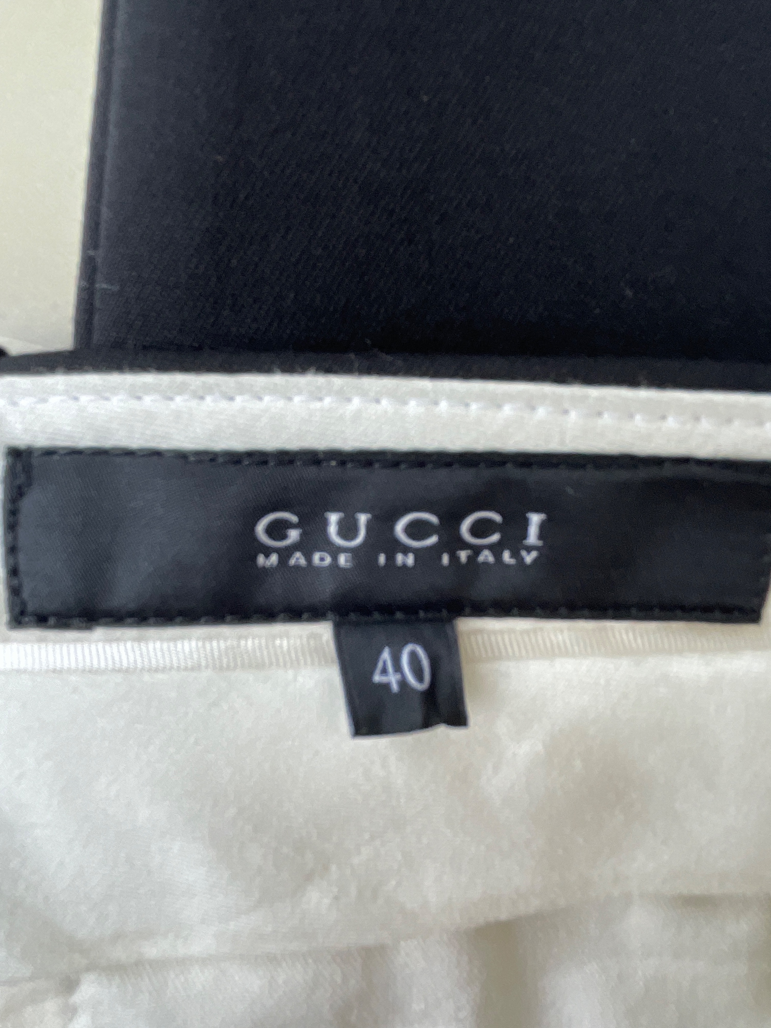 Gucci Black Tailored Trousers Size S wool/silk/elastane