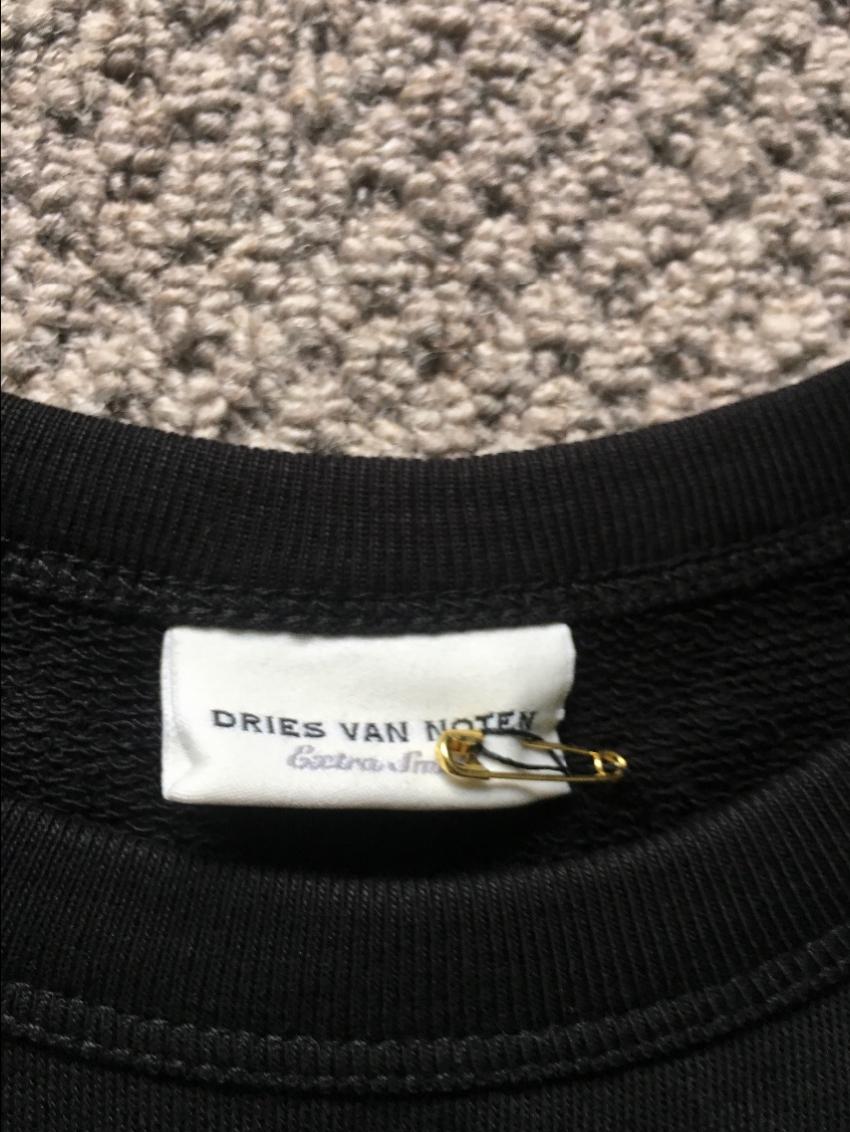 Dries Van Noten SS18 sweatshirt Size XS Black cotton