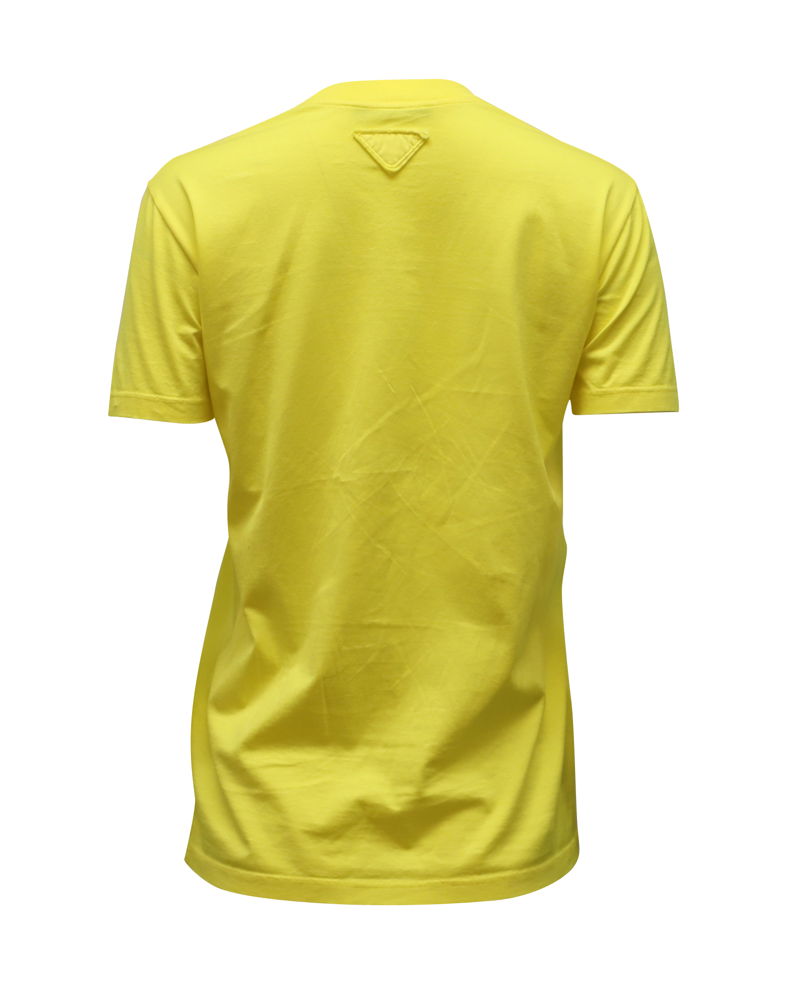 Preowned Prada Yellow Cotton Jersey T-Shirt Size XS