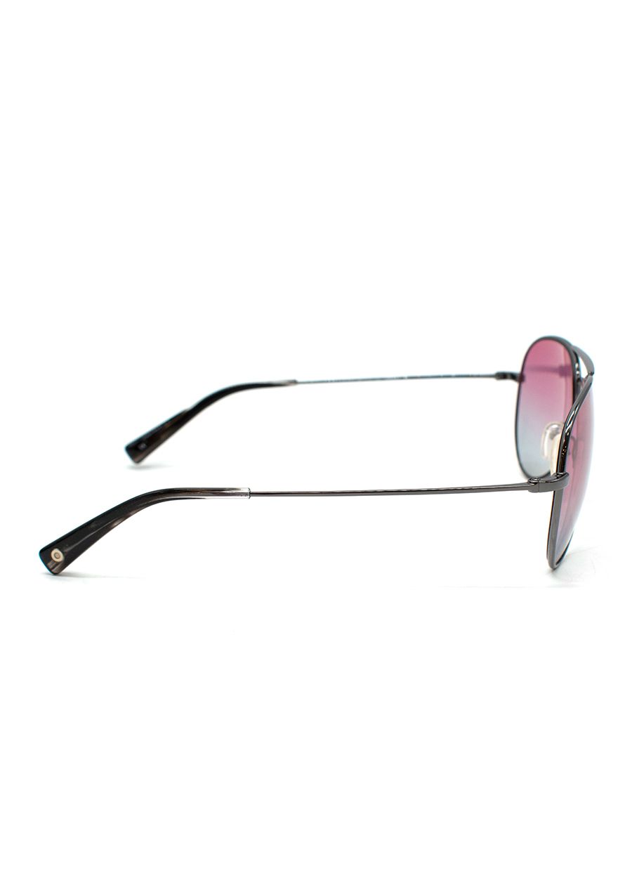 Preowned Salt Pink Lens Aviator Sunglasses Black acetate