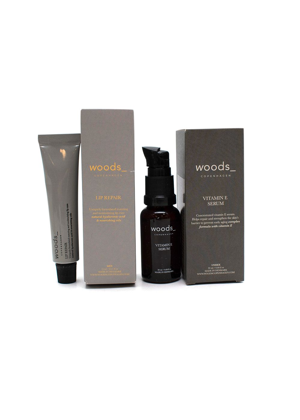 Woods_ lip repair 15ml  vitamin e serum 20ml n/a