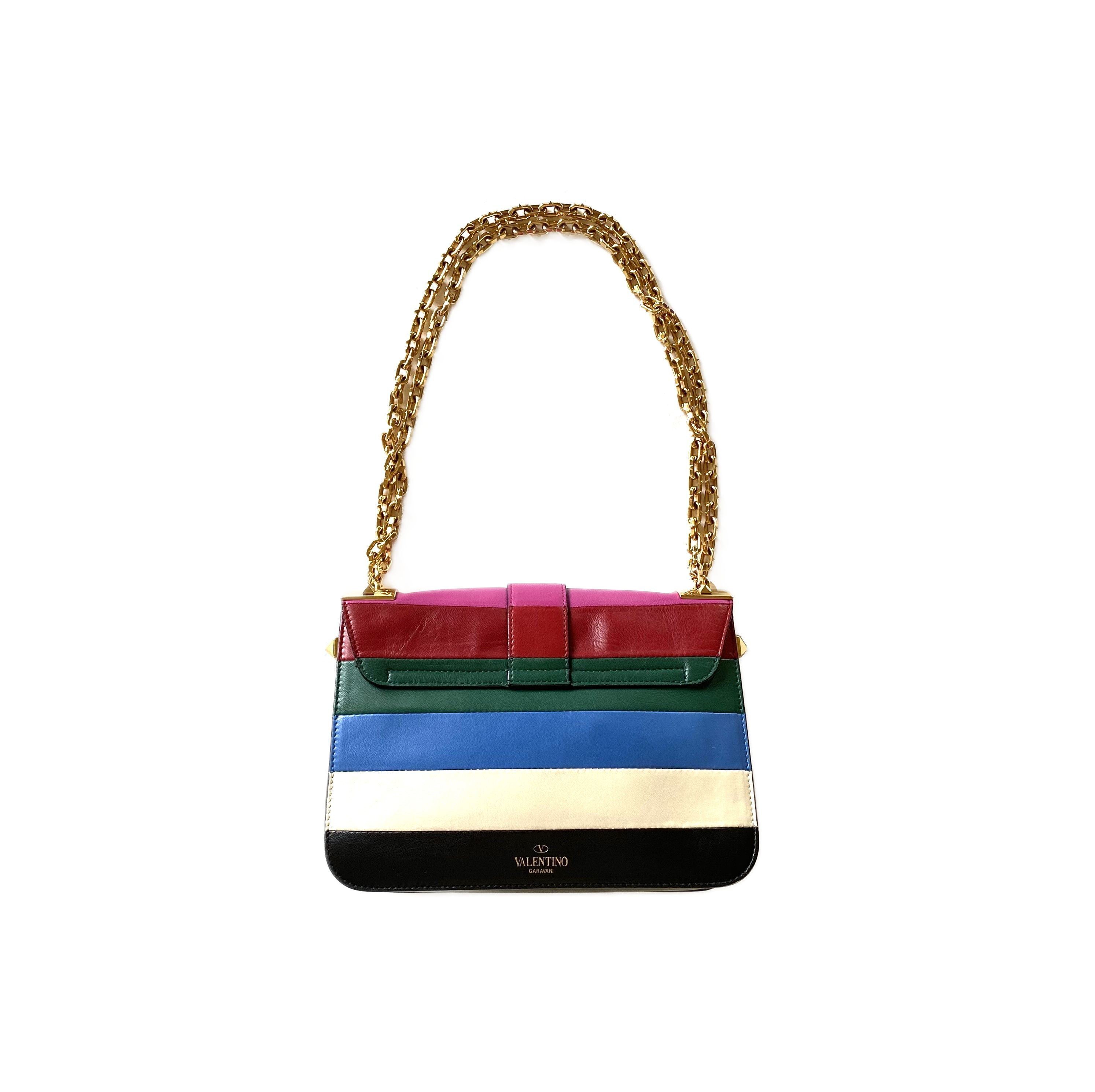 Preowned Valentino Multicoloured B-Rockstud Bag Multicolor leather