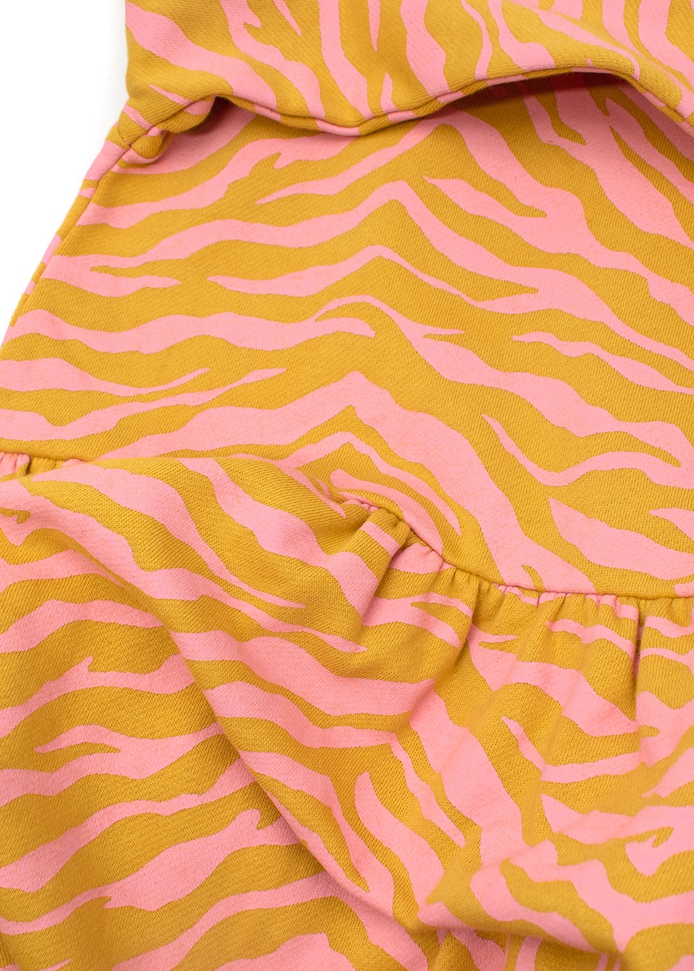 Boys Stella McCartney Long Sleeved Orange And Pink Tiger print Dress Size 6 Years Orange  Pink cotton