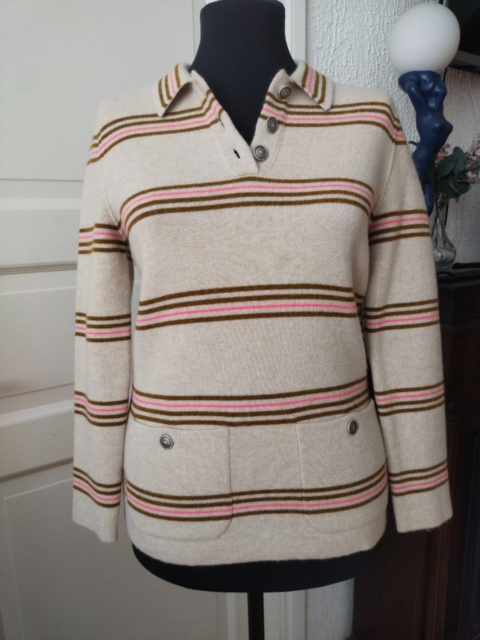 Chanel Paris/Dallas Striped Cashmere Jumper Size XXS Multiple colors