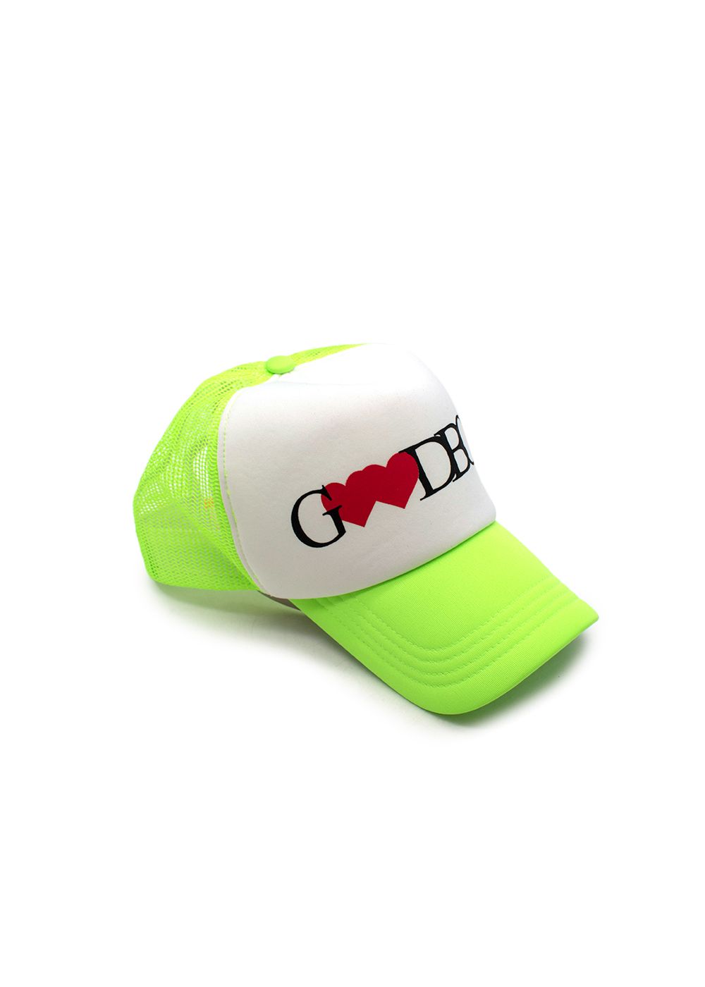 XOXOGOODBOY Valentine Logo Printed Neon Mesh Cap White/Green polyester